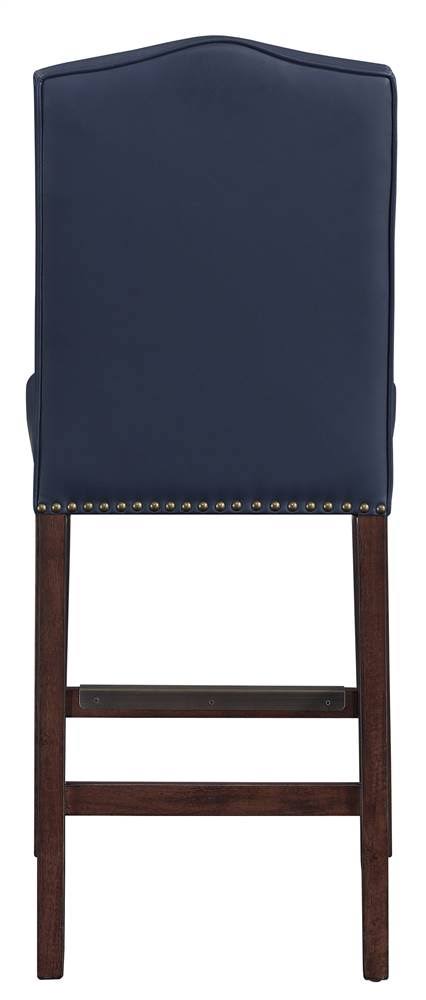 Navy Bonded Leather Counter Stool Z864