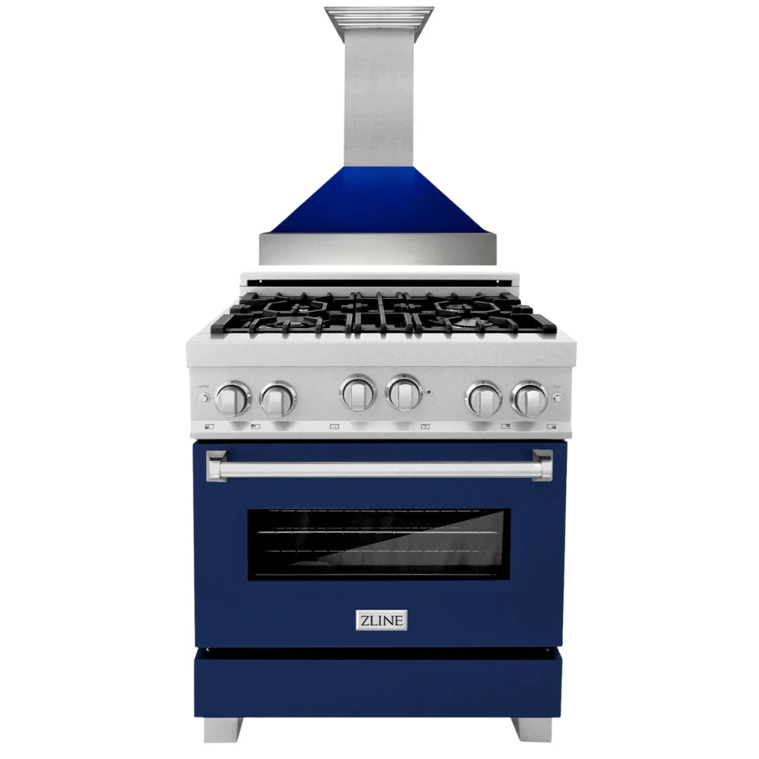 30 Gas Range and Range Hood Appliance Package V2475