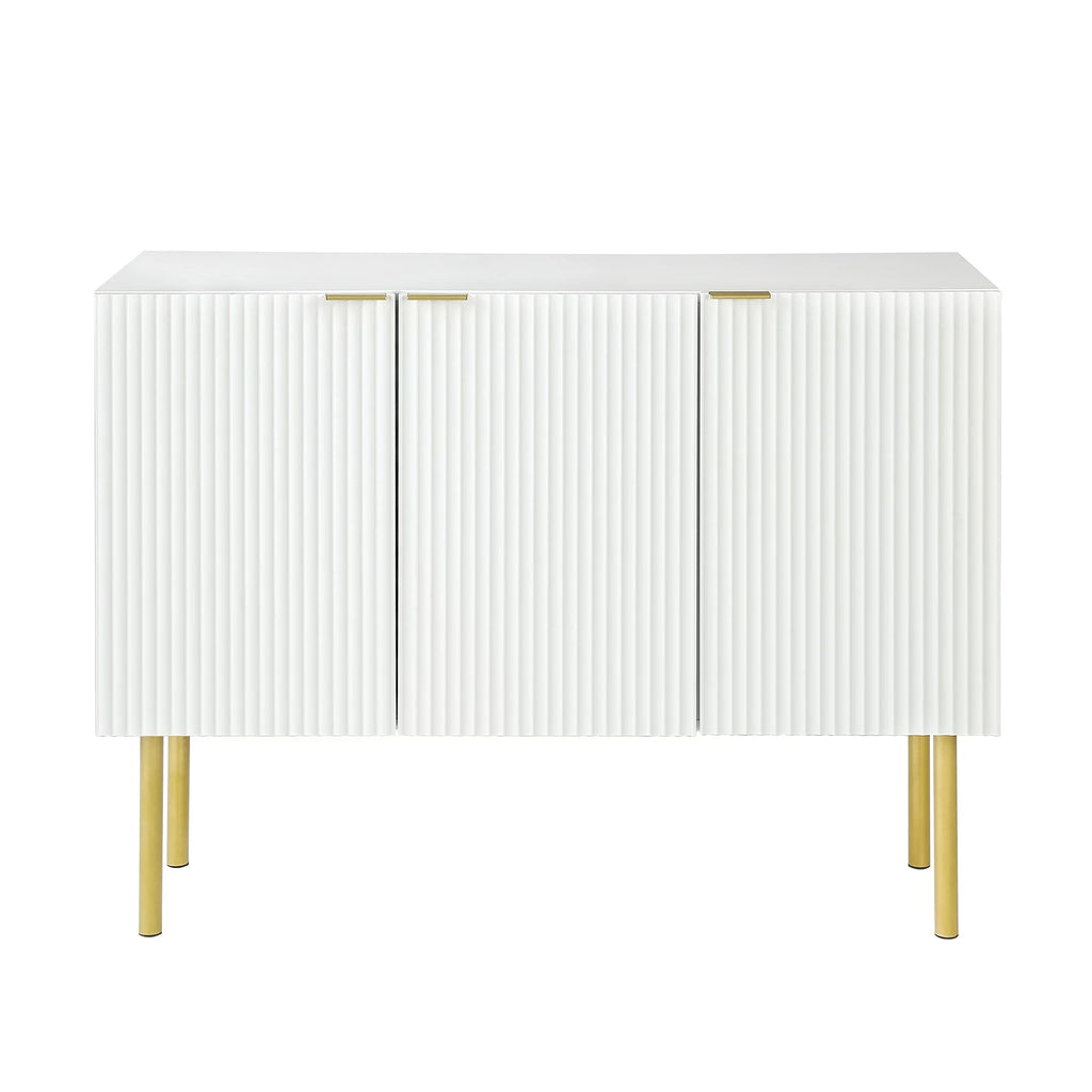 White Wood Buffet Cabinet with Storage V972122