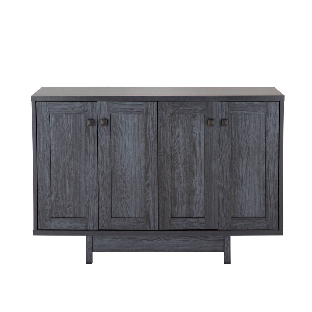 47x22W Distressed Grey Sideboard Storage Cabinet C390745