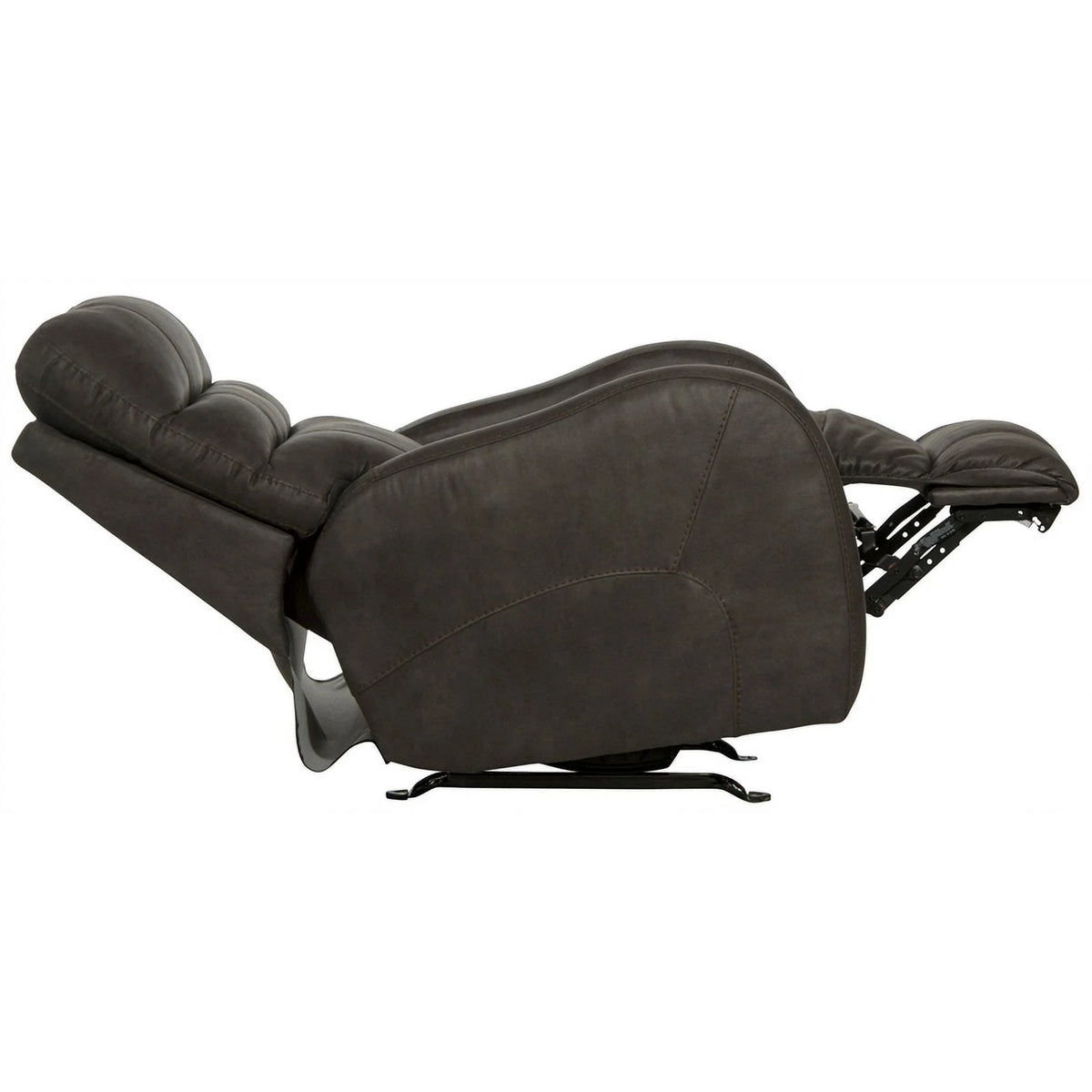 Gray Fabric Power Rocker Recliner with USB Charging Port B575