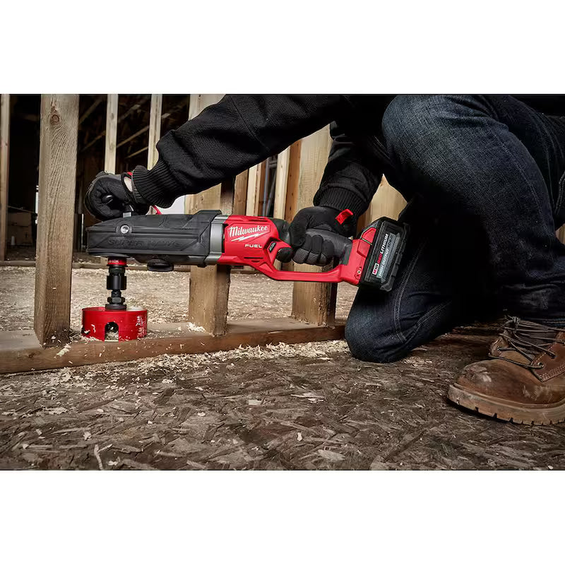 7/16 in. Cordless Right Angle Drill with Hole Saw Kit P414804