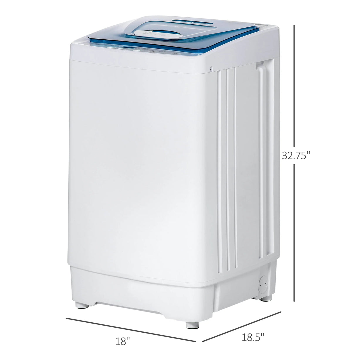 2-In-1 Portable Washing Machine and Spin Dryer, 1.38Cu.Ft, 8 Programs, White D873