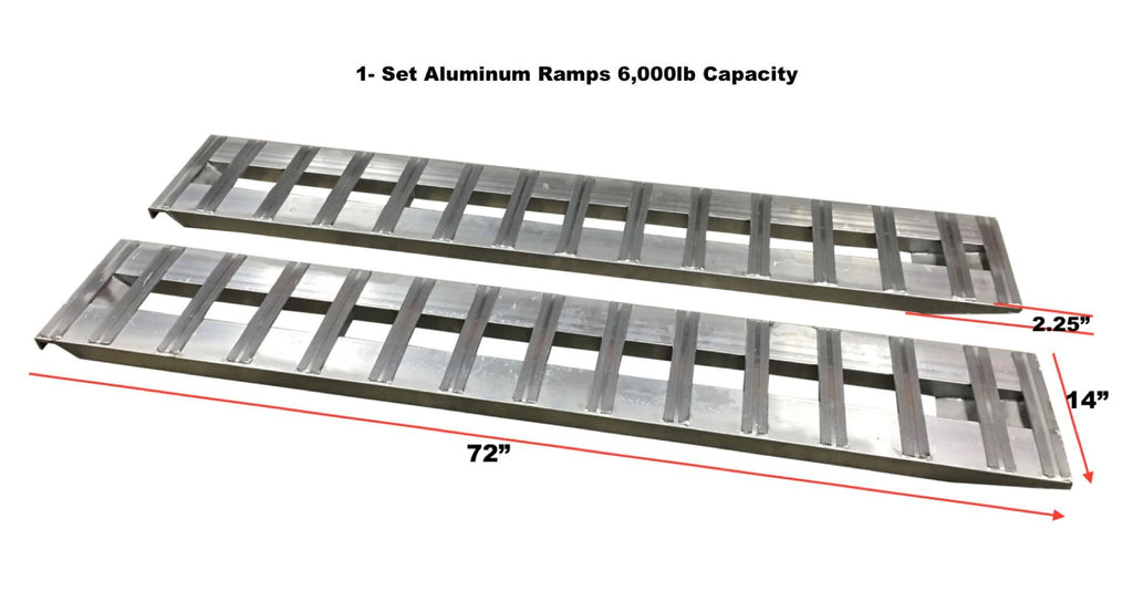 Aluminum Trailer Ramps 6000lb Capacity L4571