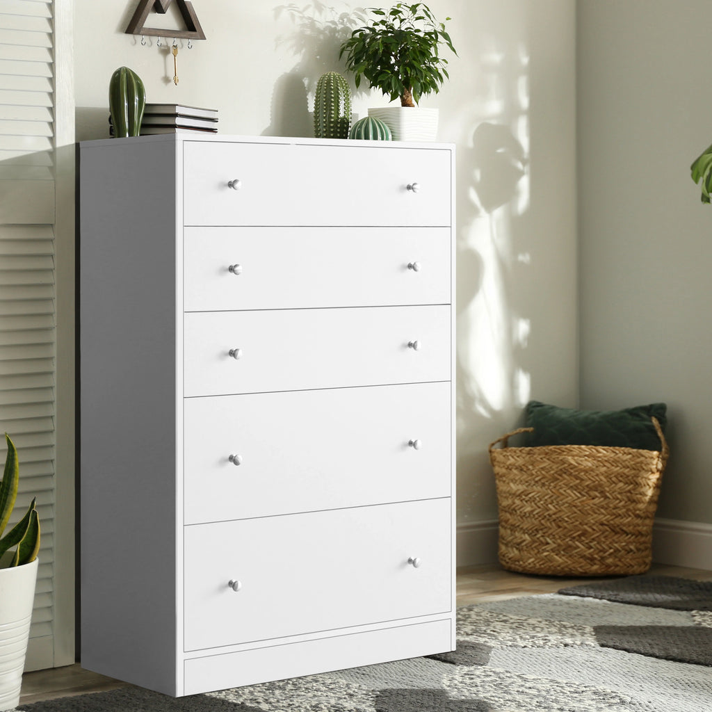 White 5 Drawer Dresser Y575542