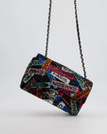 Black Sequins Mini Rectangular Single Flap Bag C866
