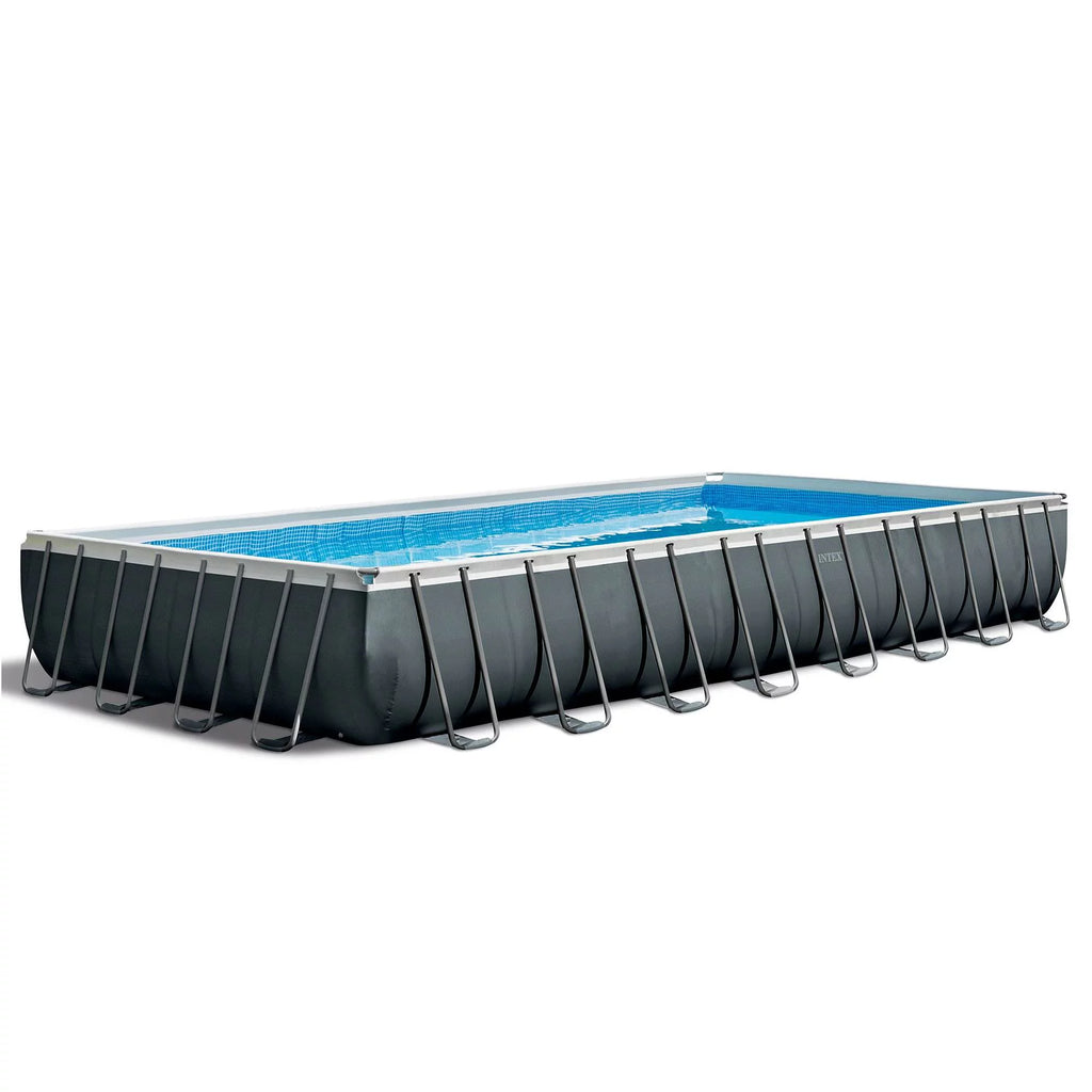 24ft x 12ft x 52in Rectangular Pool, Floats (2 Pack) & Cooler Y624
