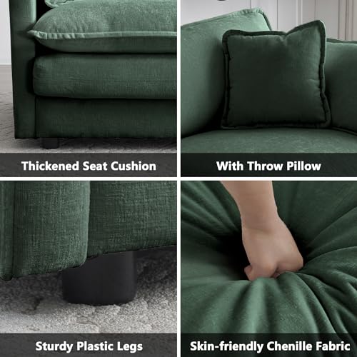 2 Piece Chenille Sofa Set with 9 Pillow Y285