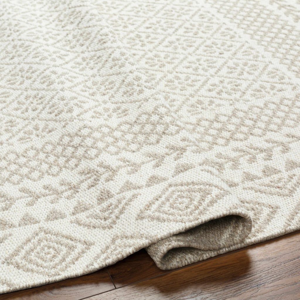 Brown Gray Wool 8' x 10' Area Rug X4026