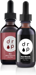 Organic Trace Minerals Electrolyte Drops and Vitamin B12 2500 mcg 2 oz Liquid Drops W6606