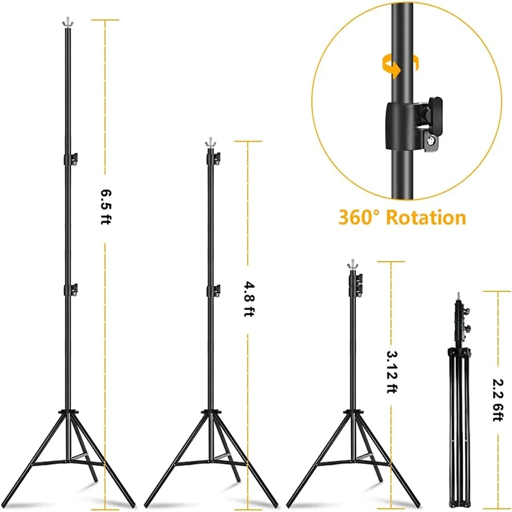 Adjustable Photography Background Stand Kit 6.5 x 10 ft M954158