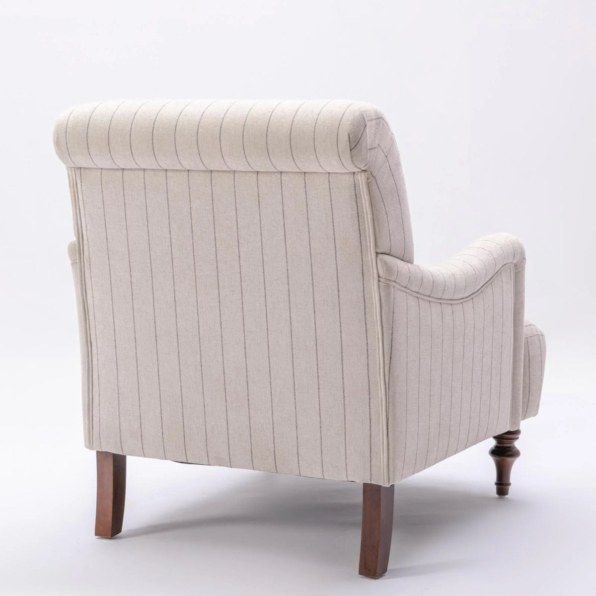Beige Polyester Fabric Arm Chair O63731