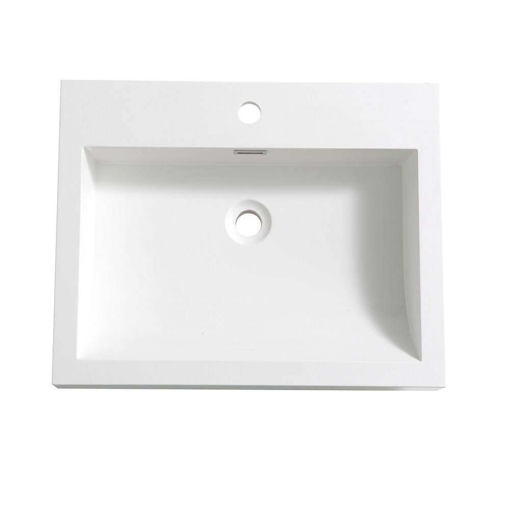 White Integrated Sink with Countertop R165049