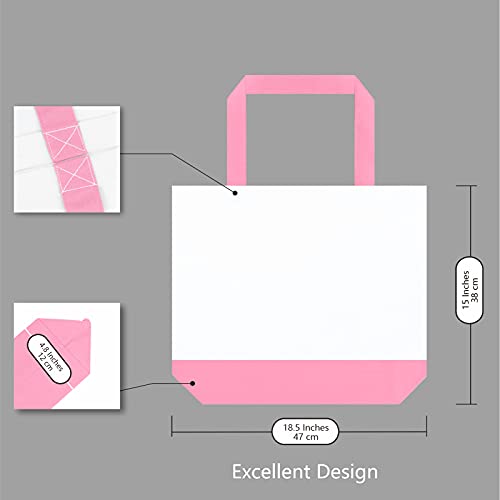3-Pack 12oz Cotton Canvas Tote Bags E780133