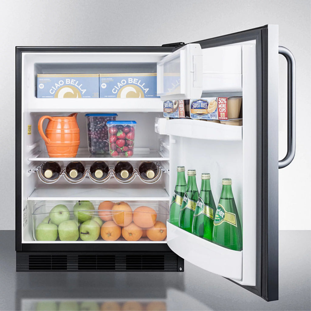 Undercounter Refrigerator-Freezer with Stainless Steel Door Y3515
