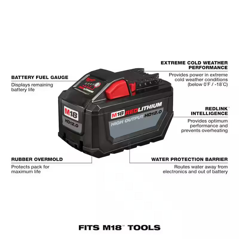 18-Volt Lithium-Ion Dual Bay Rapid Battery Charger with 12.0Ah Battery Pack Z6839