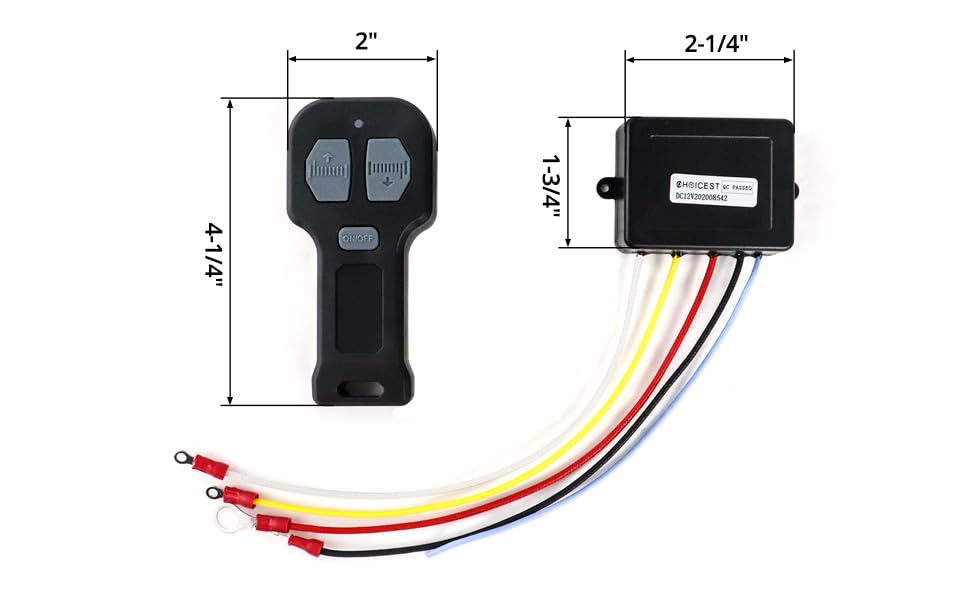 12V Wireless Winch Remote Control 2 Pack E471926