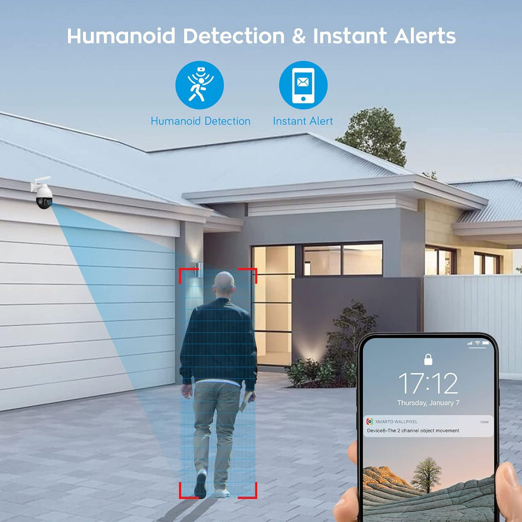 5MP 40x Zoom Auto-Track Rotation Wireless Security Camera I8444