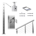 Cable Railing Corner Post 36x2x2 Surface Mount E53538