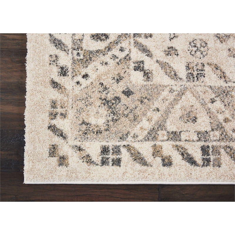 Cream Grey Area Rug Y277