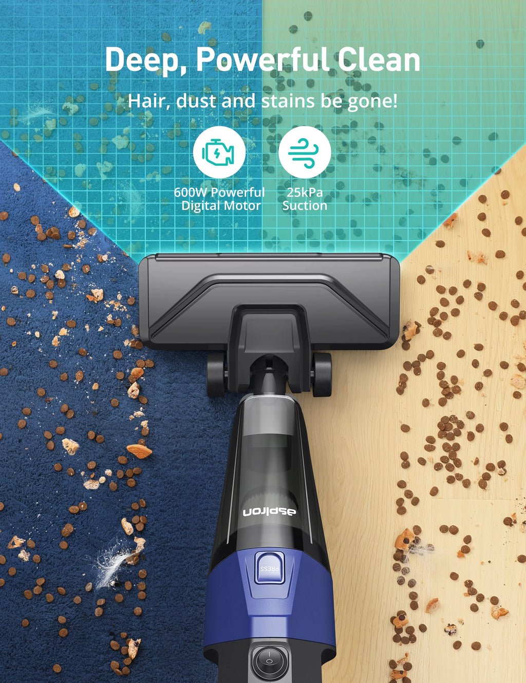 Lightweight Corded Upright and Handheld Multi-Surface Vacuum O1486