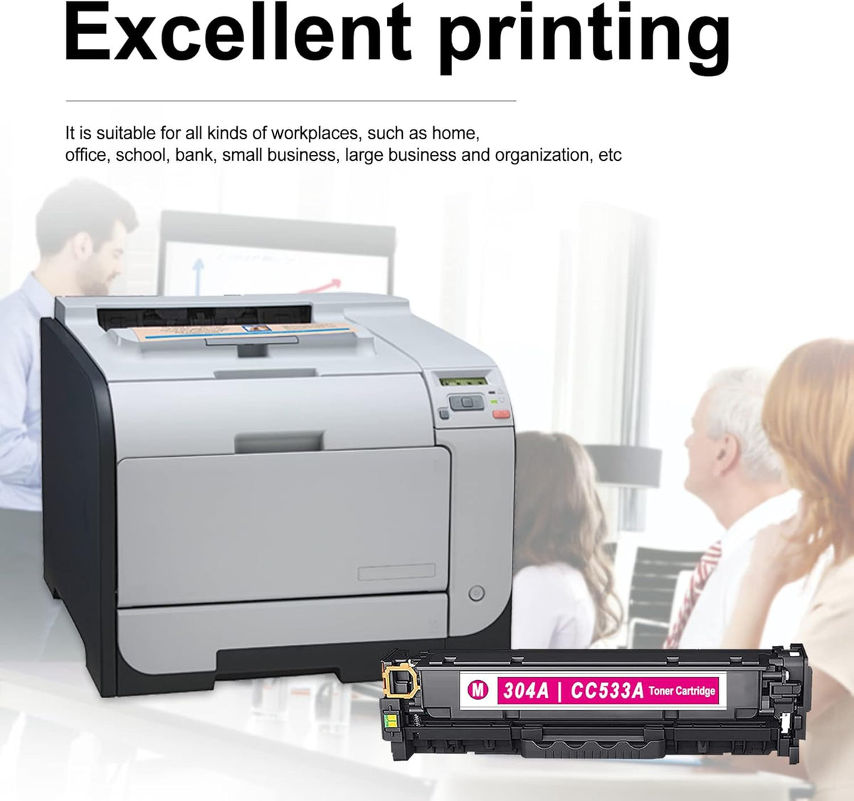 4-Pack Remanufactured Toner Cartridges Replacement (1BK+1C+1Y+1M) D652