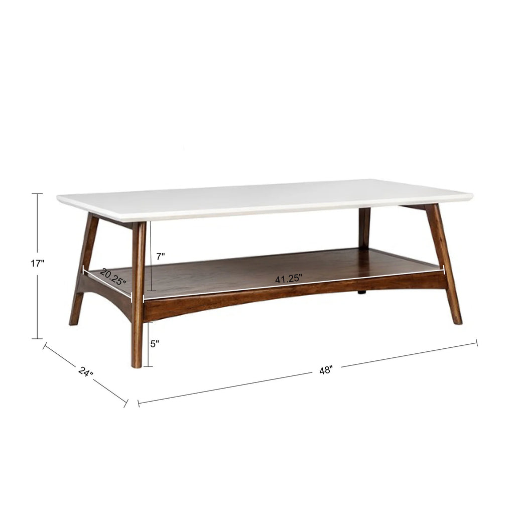 Off-White Pecan Coffee Table X858