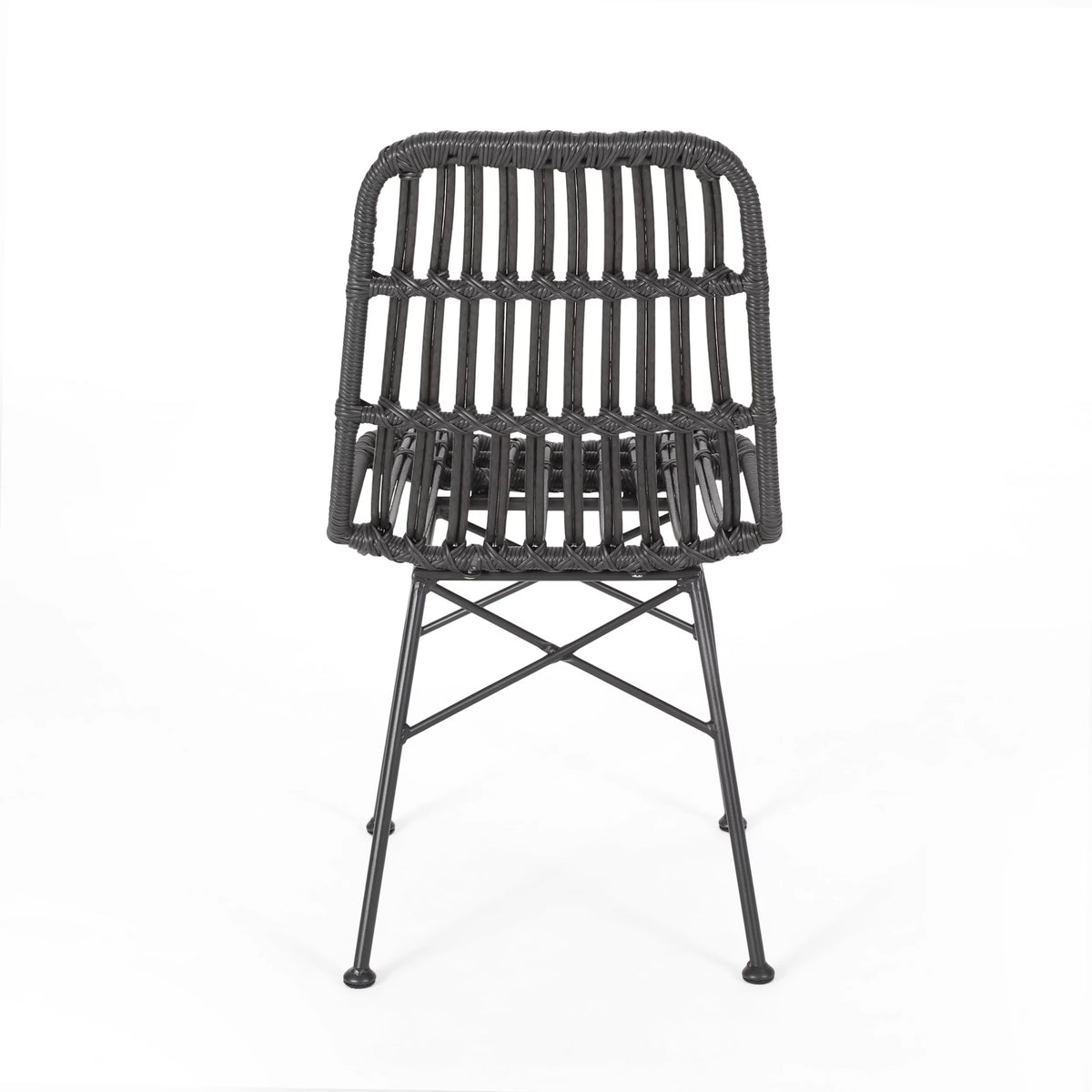 Outdoor Wicker Dining Chairs Set of 2 H462360