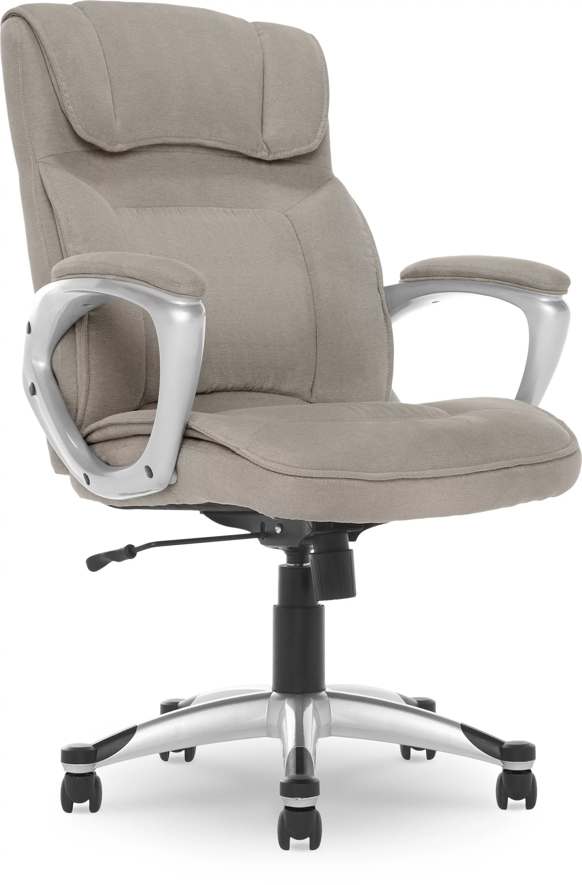 Gray Fabric High-Back Office Chair with Arms O509545