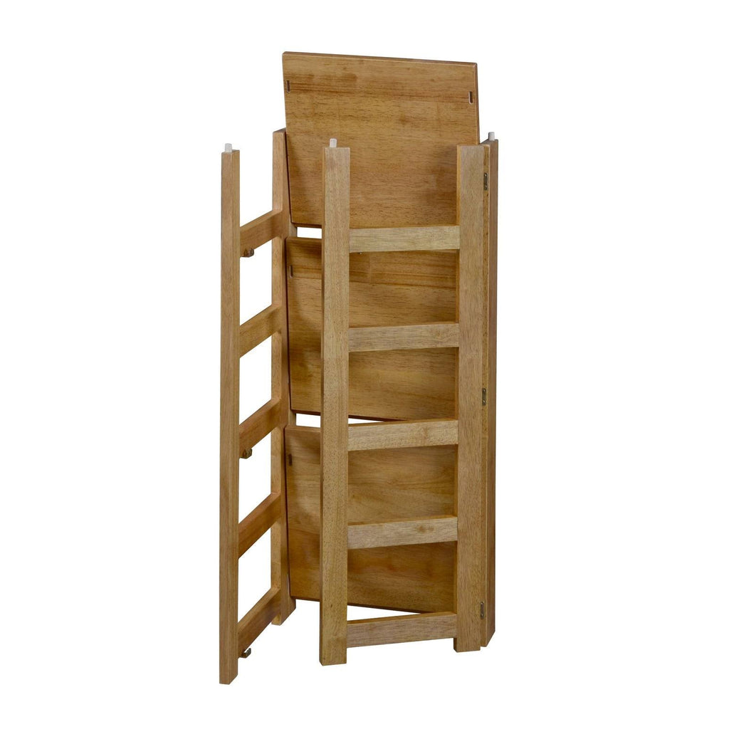 34x22 Square Folding Bookcase with Fabric Bins Z812853