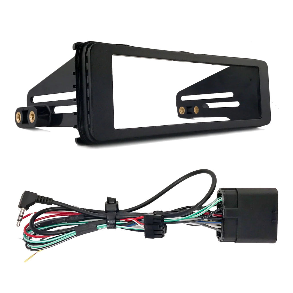 Single DIN Bluetooth CD Receiver with 6.5 Marine Speakers and Install Kit Q583284