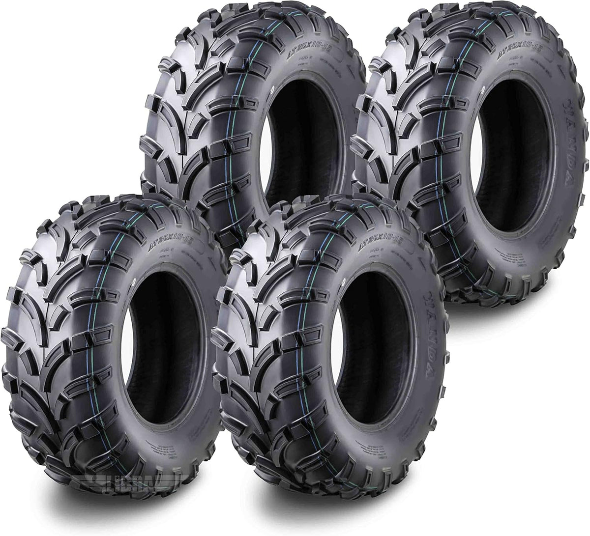 Set of 4 ATV UTV Tires 25x10-12 6PR K575144