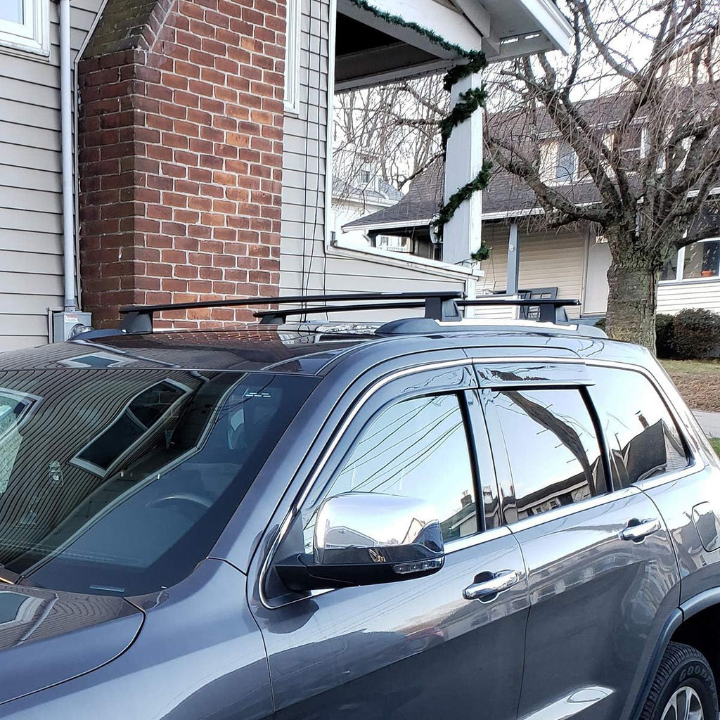 Black Roof Top Cross Bars Rack Cargo Carrier S677041