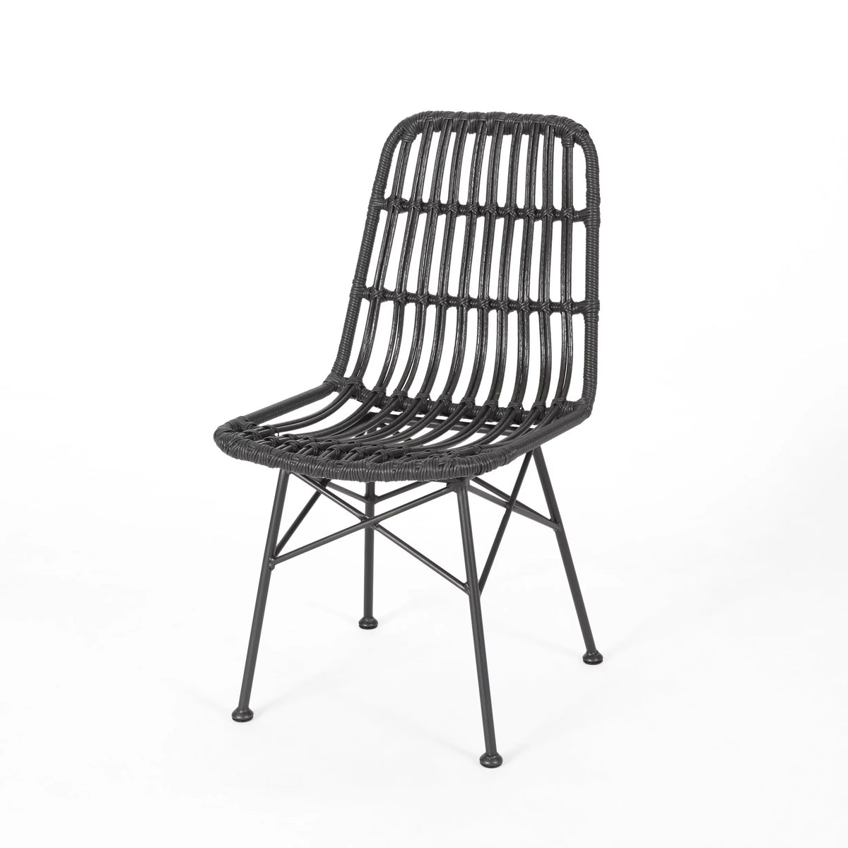 Outdoor Wicker Dining Chairs Set of 2 H462360