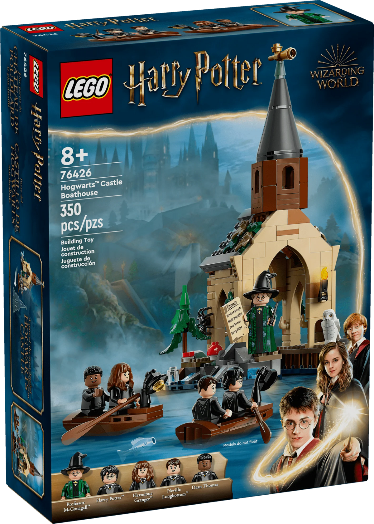 Harry Potter Hogwarts Castle Boathouse Toy with 2 Buildable Boats and 5 Minifigures U943042