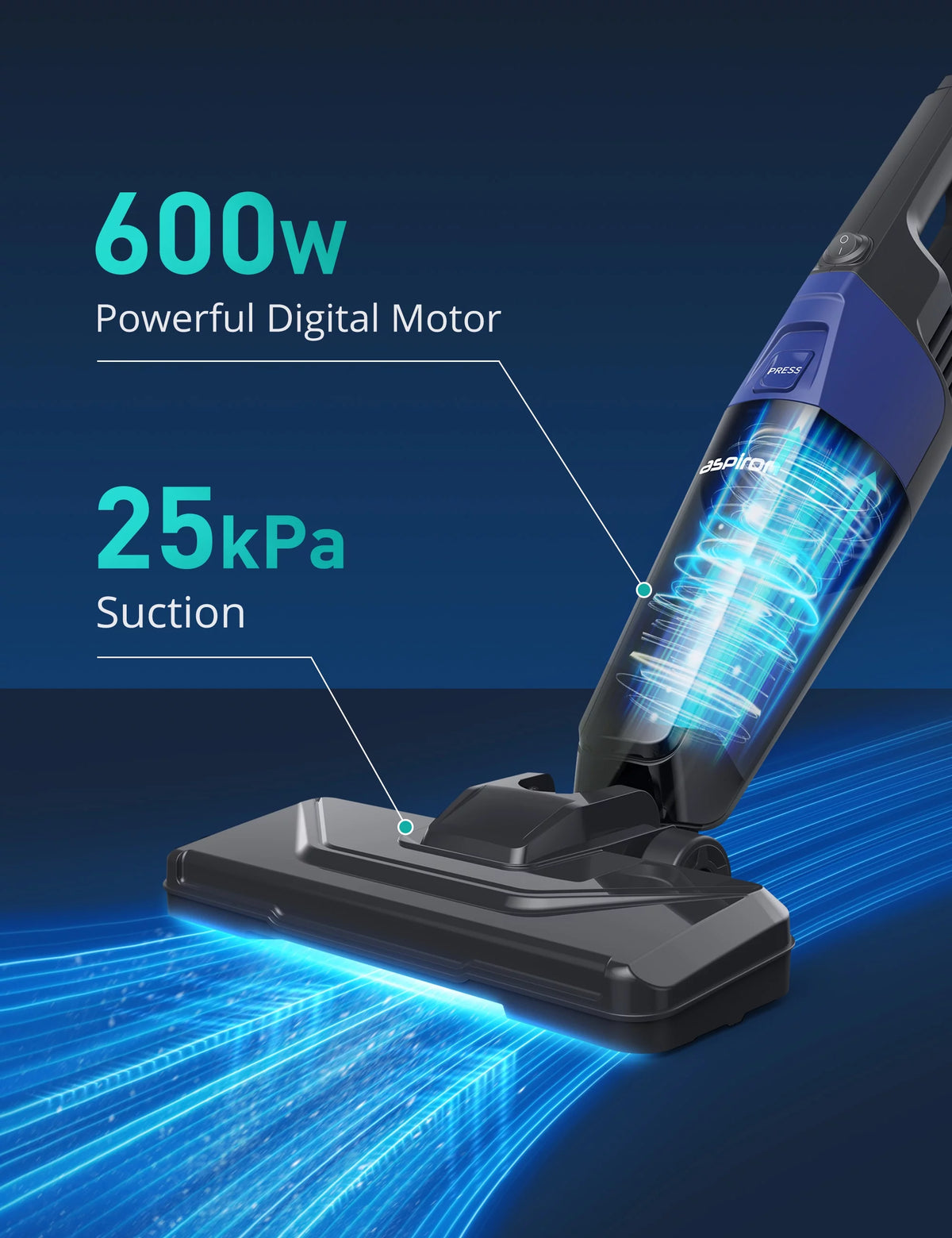 Lightweight Corded Upright and Handheld Multi-Surface Vacuum O1486