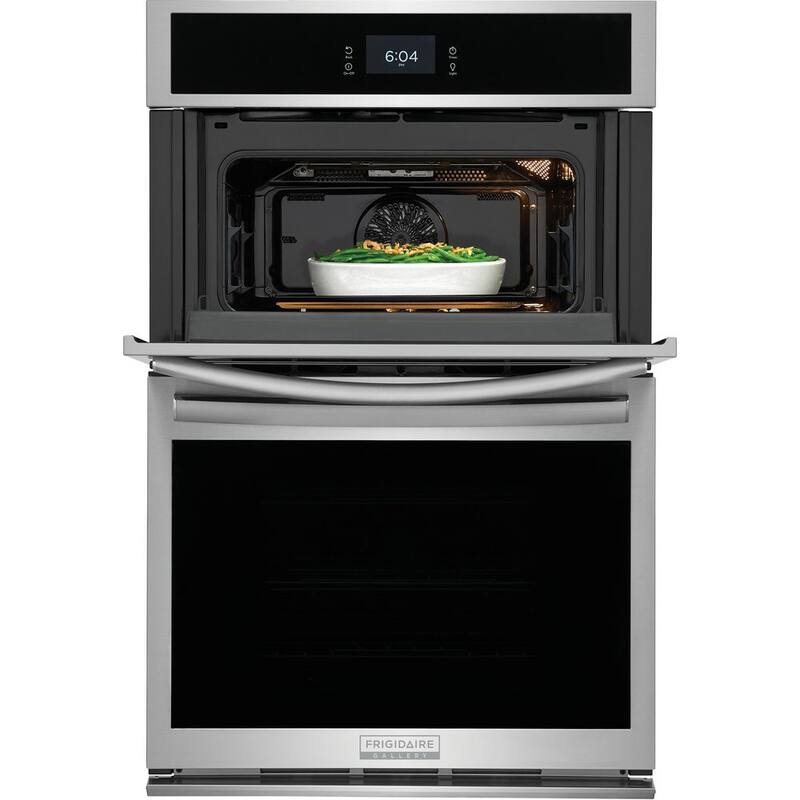 27 in. Electric Built-In Wall Oven and Microwave Combination with Total Convection in Stainless Steel E8444
