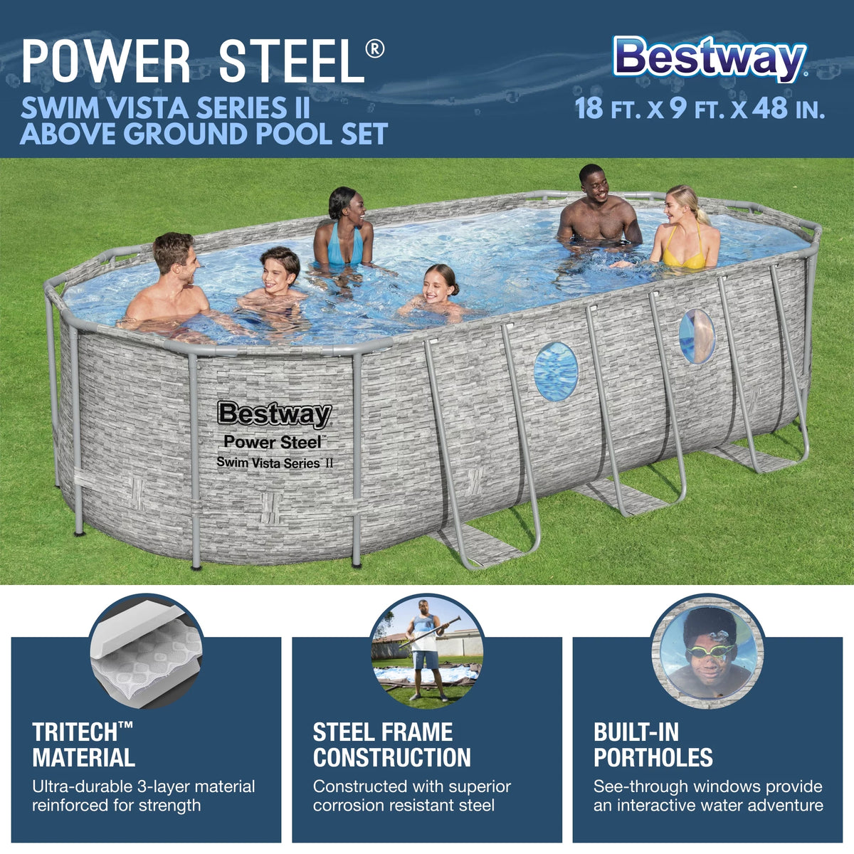 14' x 8'2 Above Ground Pool Set D796102