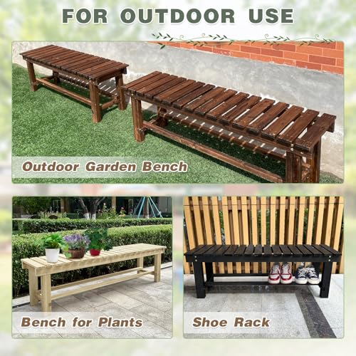 2-Person Wood Outdoor Bench A503