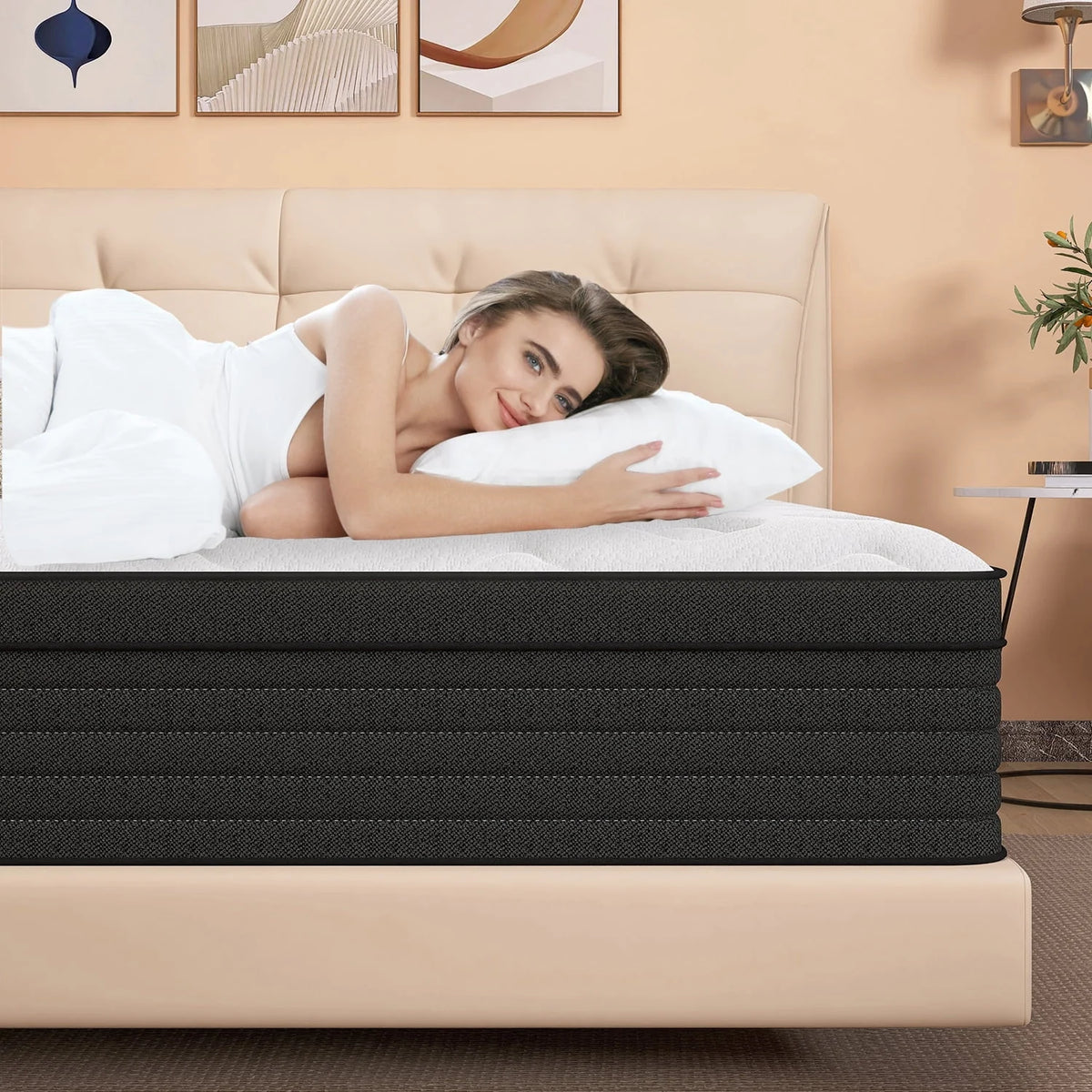 14 inch Gel Memory Foam Pocket Spring King Mattress Q5152