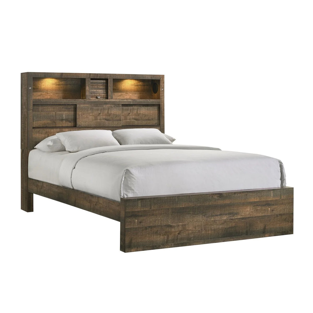 Full Panel 6PC Bedroom Set with Bluetooth E38589