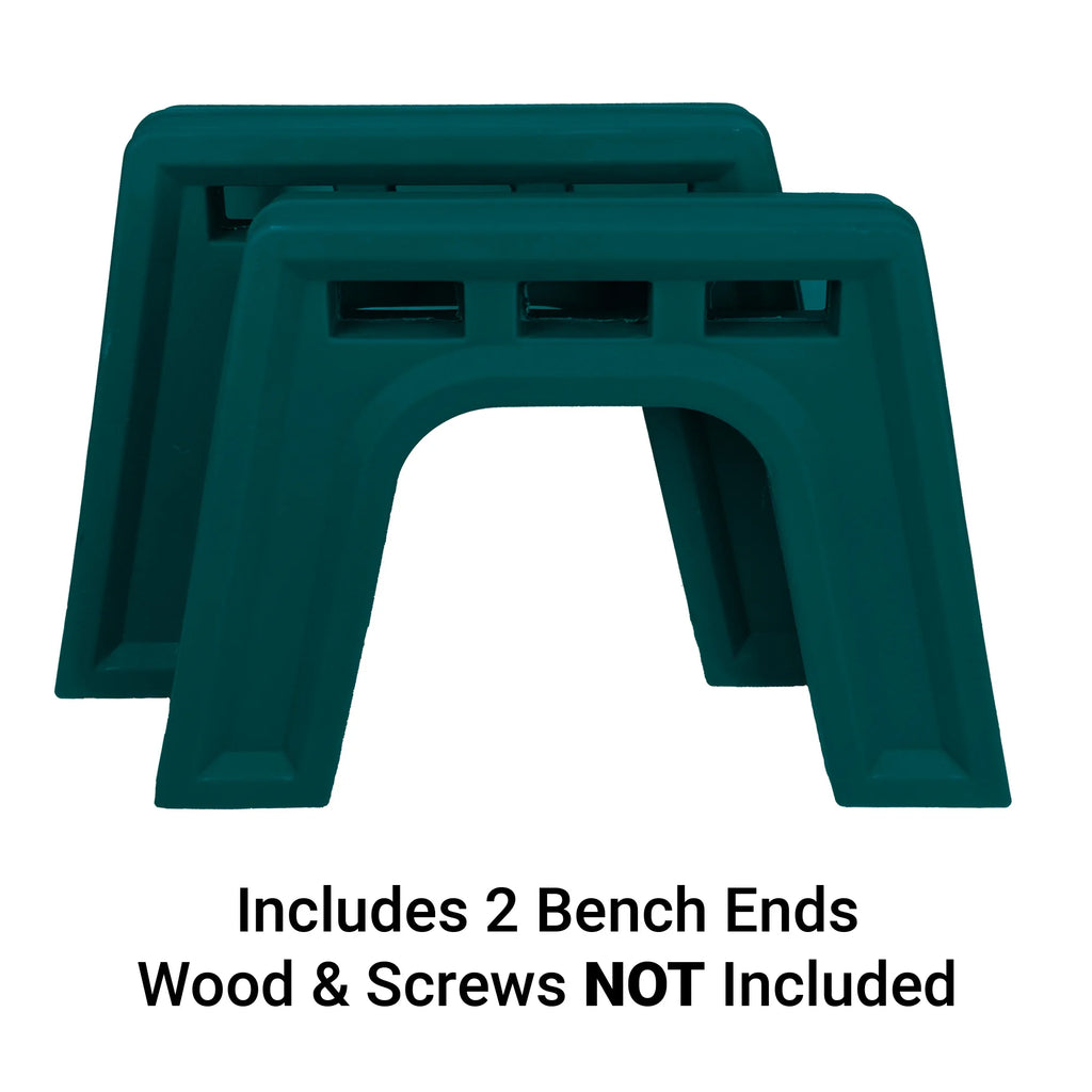 Lightweight Indoor or Outdoor Backless Bench Ends V47298