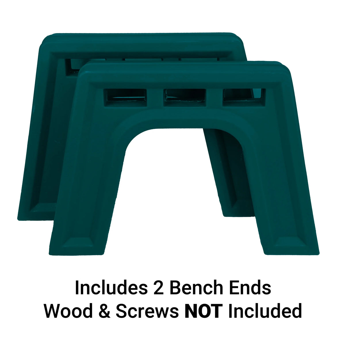 Lightweight Indoor or Outdoor Backless Bench Ends V47298