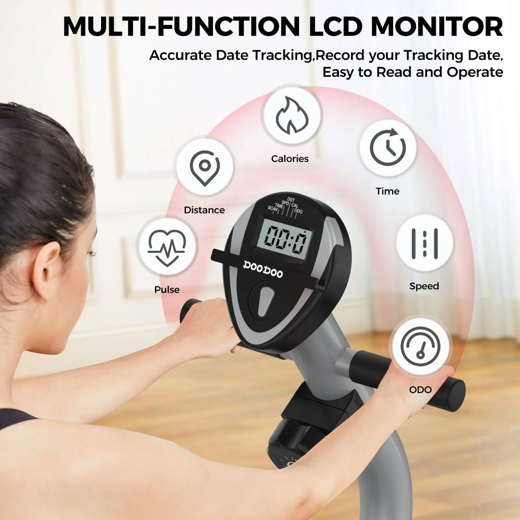 Recumbent Exercise Bike 8 Level Adjustable Magnetic Resistance N736241