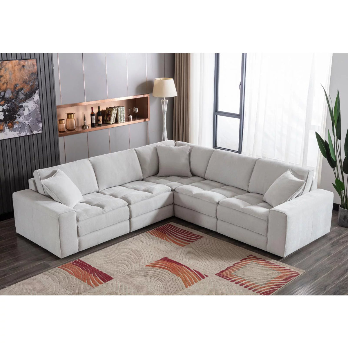 5-Piece L-Sectional Sofa G2990