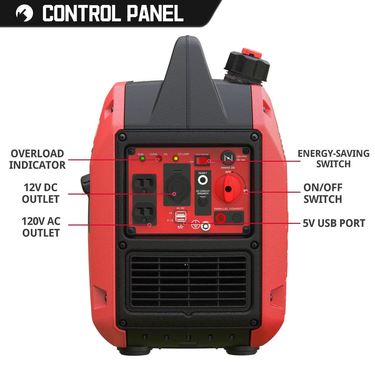 2500W Portable Inverter Gas Generator B667