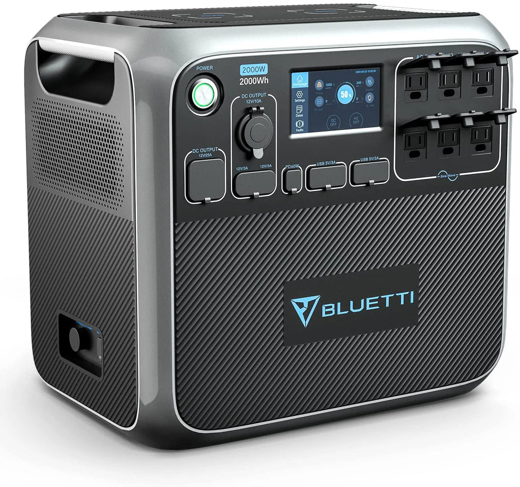 2000Wh Portable Power Station with 350W Solar Panel K422