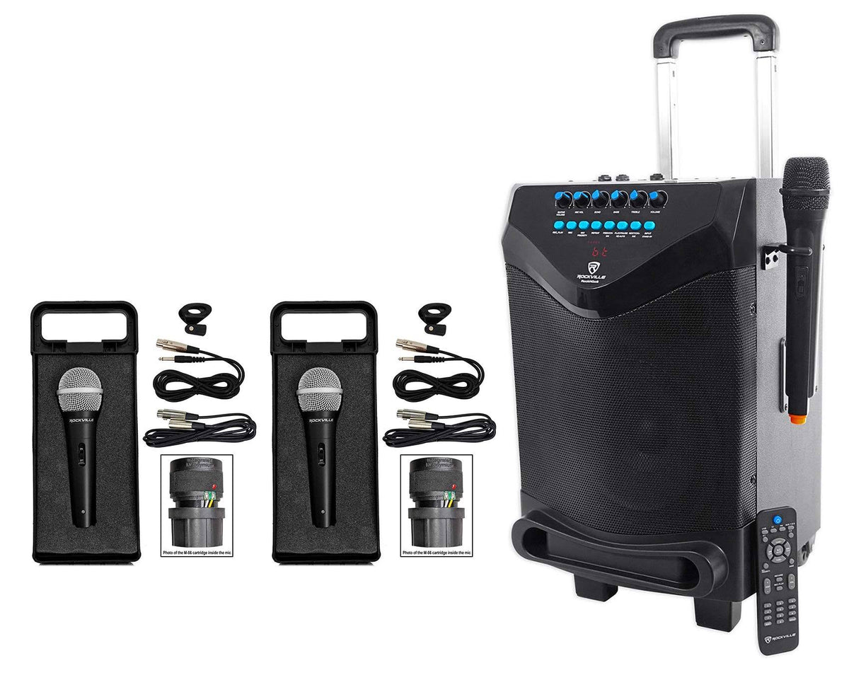 8" Portable Bluetooth Karaoke Machine with 3 Microphones V84080