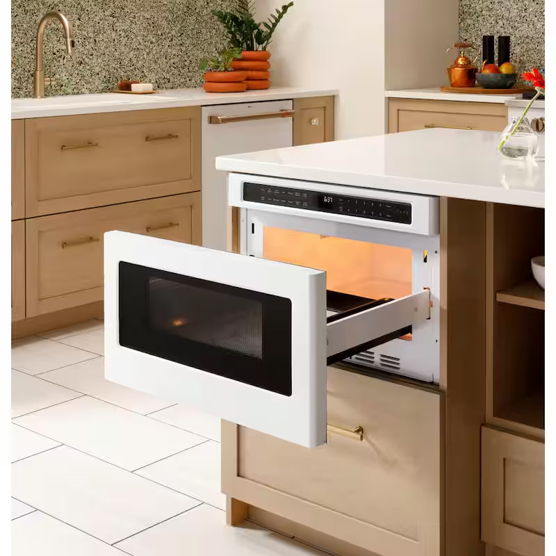 Built-In Microwave Drawer in Matte Black with Sensor Cooking D433412
