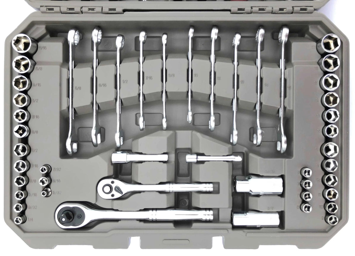95 Piece Mechanics Tool Set in Metric and SAE G952
